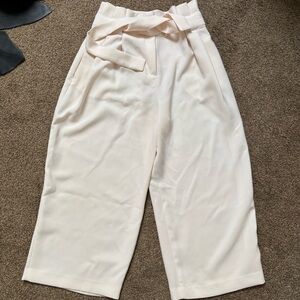 H&M Cropped Wide Leg High Waist Women's Pants